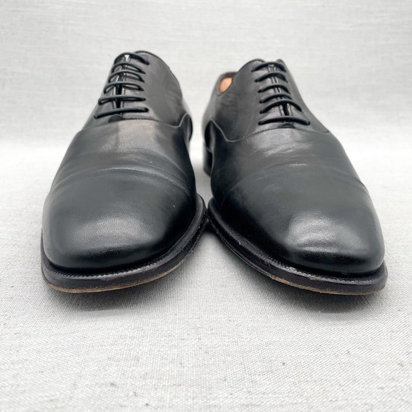 Bruno Magli Mens‎ 8.5 M Maico Cap Toe Oxfords Black Leather Dress Shoes Lace Up main image 12